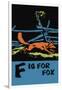 F is for Fox-Charles Buckles Falls-Framed Art Print