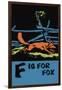 F is for Fox-Charles Buckles Falls-Framed Art Print