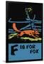 F is for Fox-Charles Buckles Falls-Framed Art Print