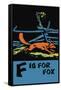 F is for Fox-Charles Buckles Falls-Framed Stretched Canvas