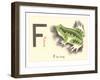 F is for Frog-null-Framed Art Print