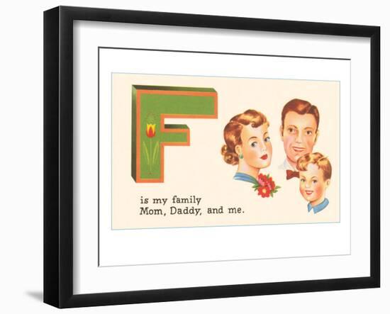 F is my Family-null-Framed Art Print
