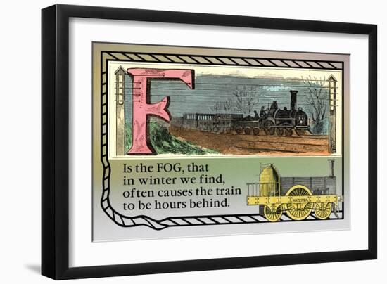 F is the Fog-null-Framed Art Print