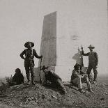 Custer Monument With Curley, Custer's Scout, ca. 1885-F. J. Haynes-Art Print