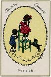 Child on Chair and Dog-F Kaskeline-Art Print