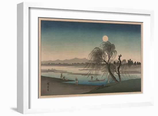 F?keiga-Ando Hiroshige-Framed Art Print