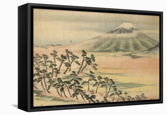 F?keiga-Ando Hiroshige-Framed Stretched Canvas