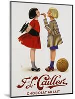 F-L Cailler's Chocolat Au Lait Chocolate Advertisement Poster-null-Mounted Giclee Print