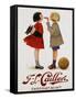 F-L Cailler's Chocolat Au Lait Chocolate Advertisement Poster-null-Framed Stretched Canvas