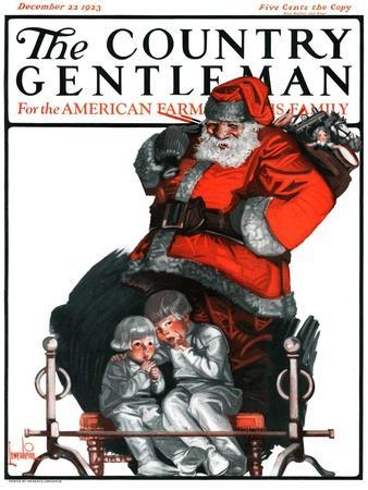 "Santa Overhears," Country Gentleman Cover, December 22, 1923