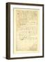 F.Lv Ode to a Nightingale, Poem by John Keats (1795-1821) Page:1, Verso, 1819-null-Framed Giclee Print