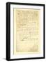 F.Lv Ode to a Nightingale, Poem by John Keats (1795-1821) Page:1, Verso, 1819-null-Framed Giclee Print