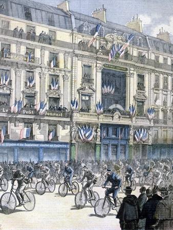 Start of the Paris-Brest-Paris Cycle Race, 1891