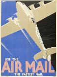 Air Mails: Publicity Poster-F Newbould-Mounted Art Print