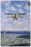German "Albatros" Fighter is Fired on from the Enemy Lines-F. Schulz-kuhn-Mounted Art Print