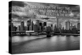 F. Scott Fitzgerald New York Quote-null-Stretched Canvas