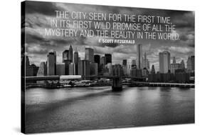 F. Scott Fitzgerald New York Quote-null-Stretched Canvas