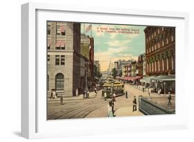 F Street, Us Treasury-null-Framed Art Print