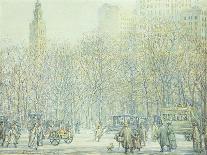 Winter in New York-F. Usher Voll-Framed Premium Giclee Print