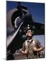 F.W. Hunter, Army Test Pilot, Douglas Aircraft Company Plant at Long Beach, Calif. October 1942-null-Mounted Photo