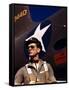 F.W. Hunter, World War II Army Test Pilot, circa 1942-Alfred T^ Palmer-Framed Stretched Canvas