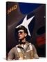 F.W. Hunter, World War II Army Test Pilot, circa 1942-Alfred T^ Palmer-Stretched Canvas