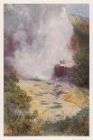 The Eruption of Wairoa Geyser in New Zealand-F. Wright-Framed Stretched Canvas