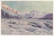 The Tasman Glacier in New Zealand-F. Wright-Art Print