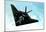 F117-A Stealth Fighter (In Air) Art Poster Print-null-Mounted Poster