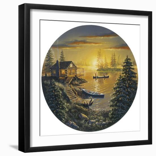 F14 Fishing Cabin-D. Rusty Rust-Framed Giclee Print