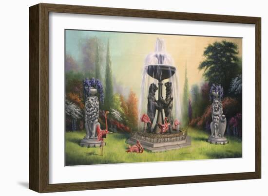 F22 Bear Fountain-D. Rusty Rust-Framed Giclee Print