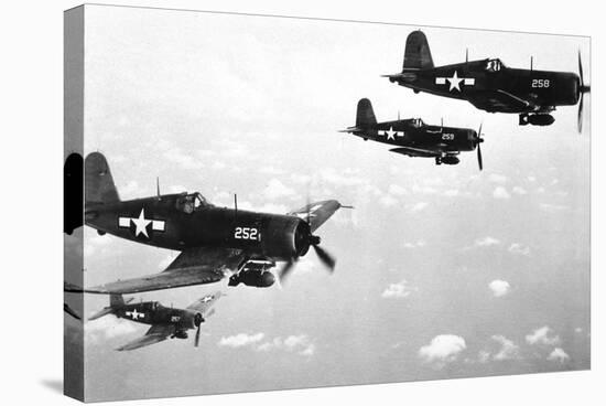 F4U Corsair Planes, Us Airforce, Used from 1943-null-Stretched Canvas