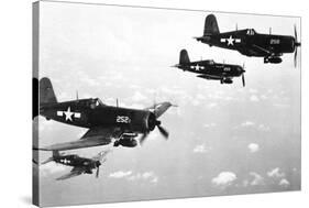 F4U Corsair Planes, Us Airforce, Used from 1943-null-Stretched Canvas