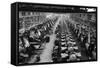 F4U Corsair Production Line-null-Framed Stretched Canvas