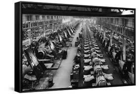 F4U Corsair Production Line-null-Framed Stretched Canvas