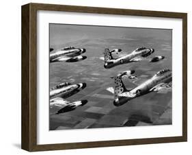 F84 Planes Flying in Formation-J^ R^ Eyerman-Framed Photographic Print