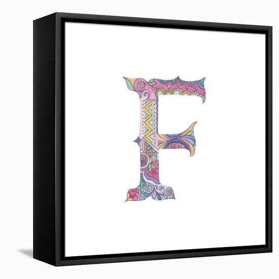 F-Green Girl-Framed Stretched Canvas