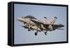 FA-18 Hornet Flying over Nellis Air Force Base, Nevada-Stocktrek Images-Framed Stretched Canvas