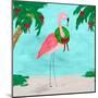 Fa La La La Flamingo Holiday I-Julie DeRice-Mounted Art Print