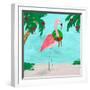 Fa La La La Flamingo Holiday I-Julie DeRice-Framed Art Print