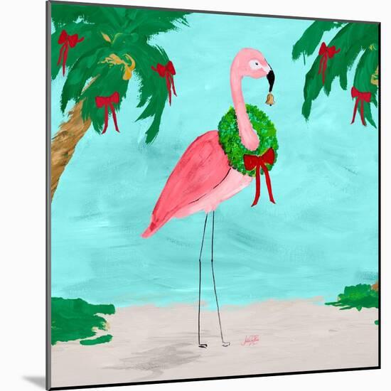 Fa La La La Flamingo Holiday I-Julie DeRice-Mounted Art Print