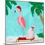 Fa La La La Flamingo Holiday II-Julie DeRice-Mounted Art Print