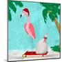 Fa La La La Flamingo Holiday II-Julie DeRice-Mounted Art Print