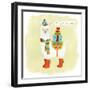 Fa-la-la-la Llama I-June Vess-Framed Art Print