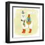 Fa-la-la-la Llama I-June Vess-Framed Art Print