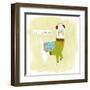 Fa-la-la-la Llama III-June Vess-Framed Art Print