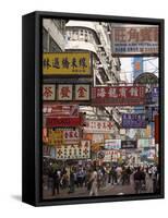 Fa Yuen Street, Mong Kok District, Kowloon, Hong Kong, China, Asia-Sergio Pitamitz-Framed Stretched Canvas
