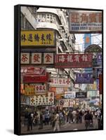 Fa Yuen Street, Mong Kok District, Kowloon, Hong Kong, China, Asia-Sergio Pitamitz-Framed Stretched Canvas