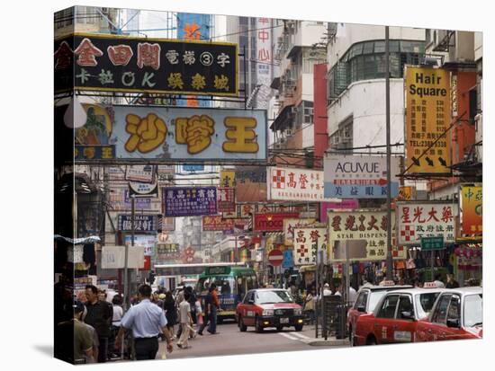 Fa Yuen Street, Mong Kok District, Kowloon, Hong Kong, China-Sergio Pitamitz-Stretched Canvas