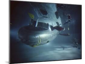 Faa Underwater Evacuation Drill at the Civil Aeromedical Center, Oklahoma City, Oklahoma, 1966-Yale Joel-Mounted Photographic Print